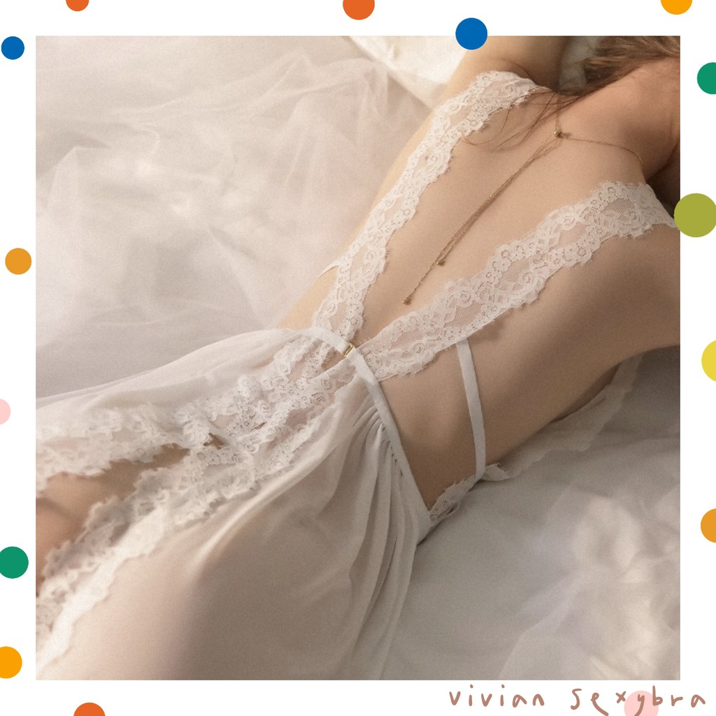 🎈Đầm Ngủ Sexy 🎈Freeship🎈Bộ ngủ yếm gợi cảm quyến rũ 2 dây ren thêu scao cấp Freesize 40-65kg---001 | BigBuy360 - bigbuy360.vn