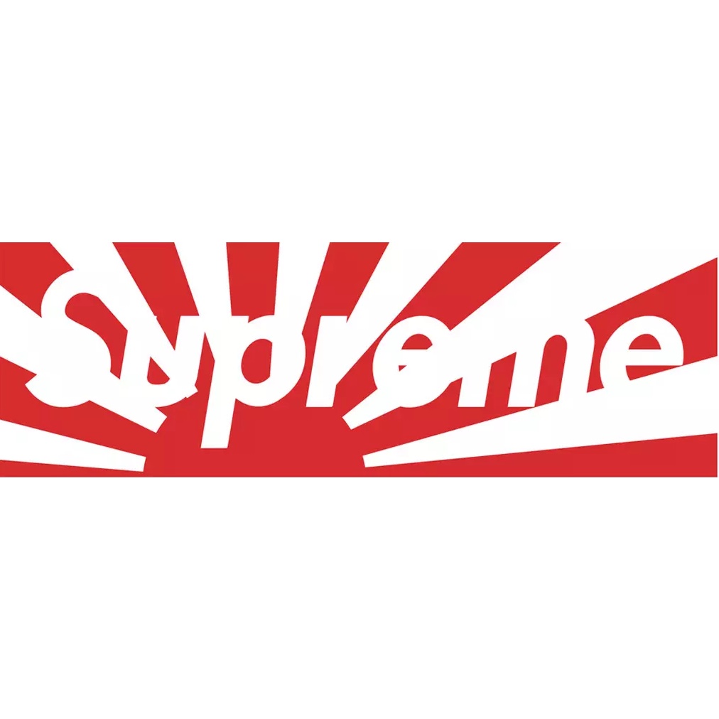 Hình dán STICKER SUPREME, logo SUPREME, dán laptop, dán xe