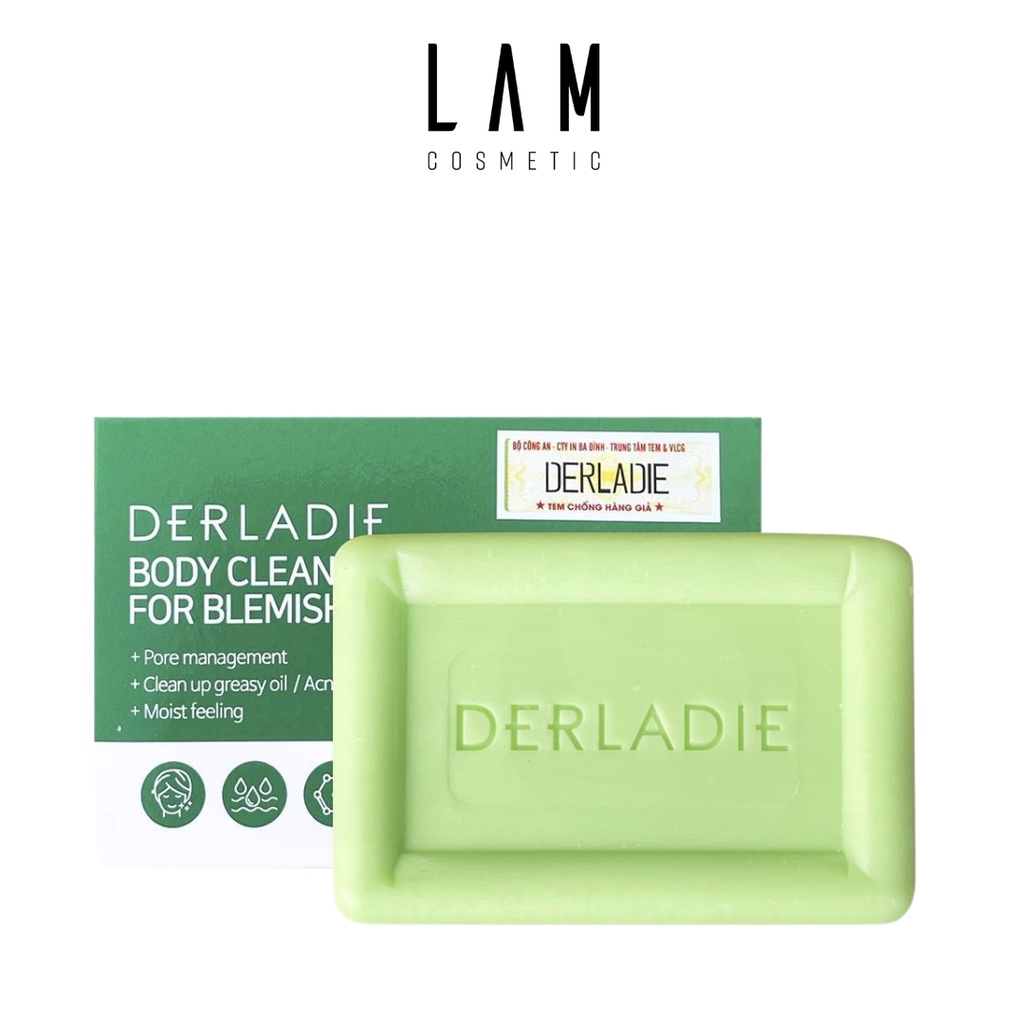 Xà Phòng Giảm Mụn Cơ Thể Derladie Body Cleansing Bar For Blemish Skin 50g