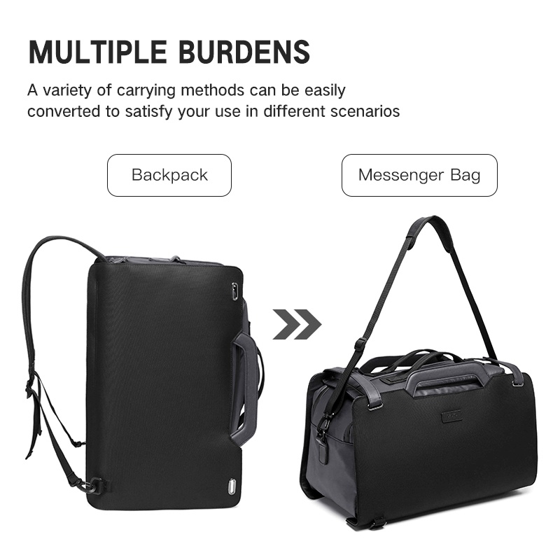 Túi xách du lịch OZUKO sức chứa lớn chống thấm nước chống trộm