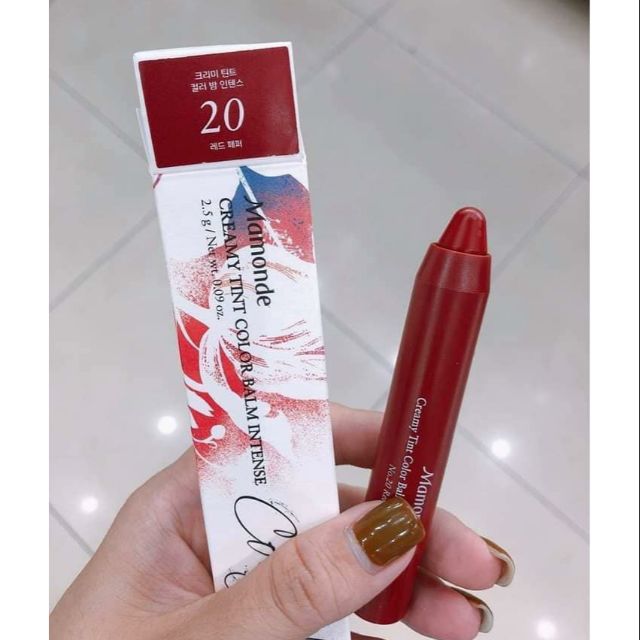 🍎SON BÚT CHÌ SIÊU LÌ - ĐỎ GẠCH QUYẾN RŨ #160k/cây #Mamonde_Creamy_Tint_Color_Balm_Intense MÀU 20