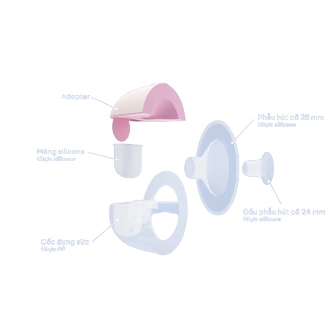 Phụ kiện Máy hút sữa điện rảnh tay không dây Fatz Baby Freemax 2