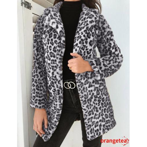 Áo khoác giả da báo phong cách thời trang cho phái nữ | BigBuy360 - bigbuy360.vn