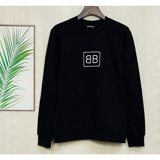 Áo sweater Tay Dài Cổ Tròn In logo Balenc1Aga 2021 Thời Trang Thu Đông Cho Nam