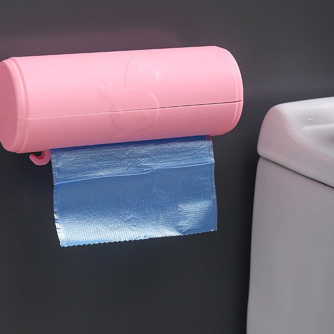 Hộp nhựa đựng túi rác gắn tường tiện lợi sáng tạo