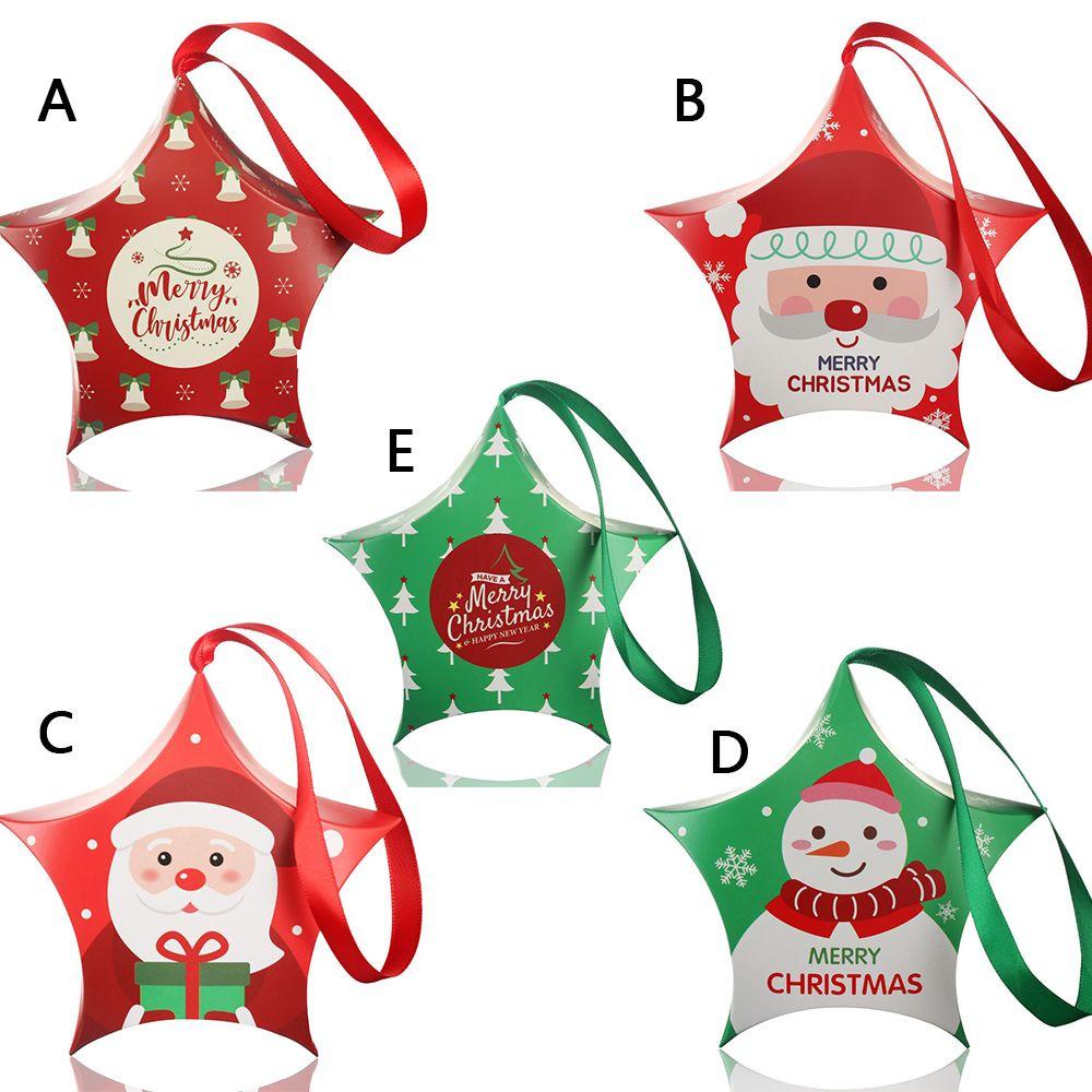 CHOOKEY Bộ 10 Túi Giấy Đựng Quà Giáng Sinh