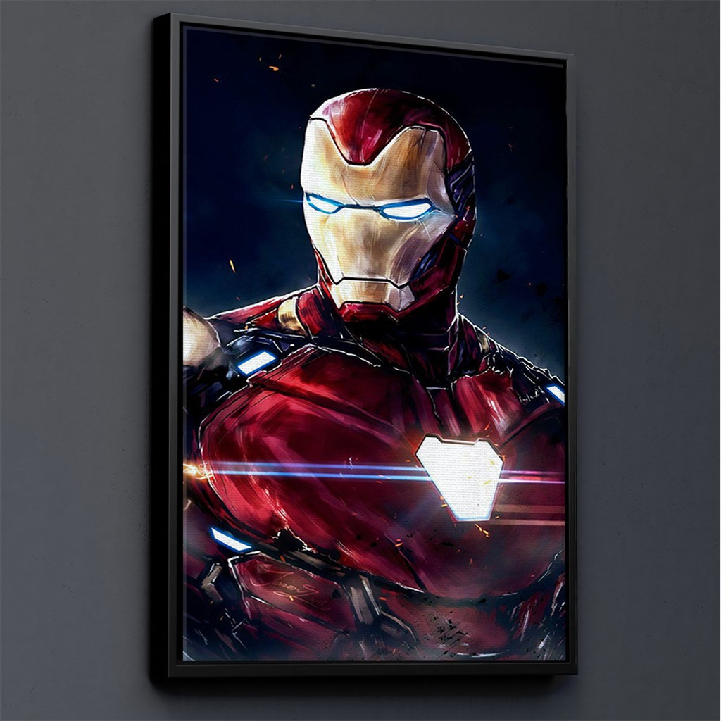 TRANH CANVAS SIÊU ANH HÙNG MARVEL treo tường in theo yêu cầu - người sắt IRON MAN 15