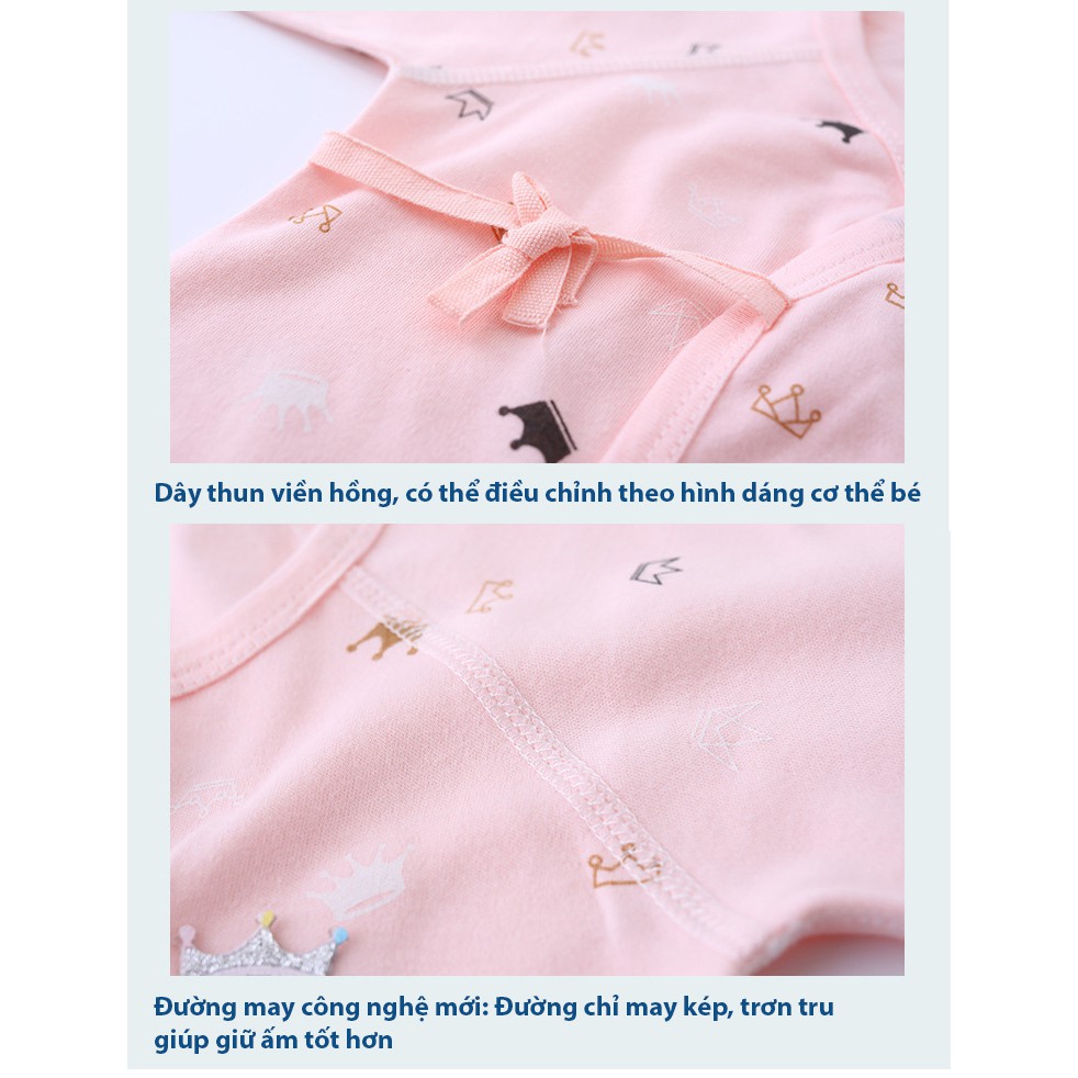 Body cotton dài tay Áo liền quần cho bé trai bé gái Hàng Quảng châu xuất Nhật SLT03