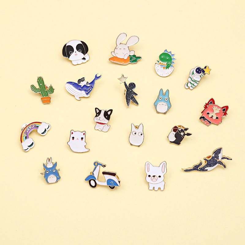 Trâm Cài Áo Sơ Mi Kiểu Hoạt Hình Nhật Bản Dễ Thương