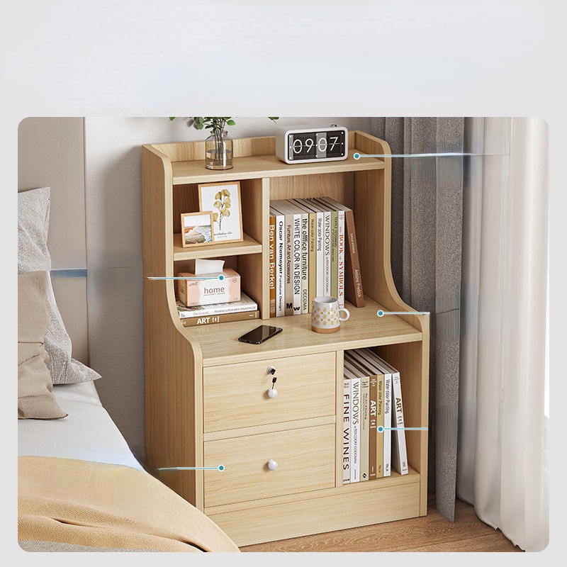 Tủ đầu giường công suất lớn lưu trữ đơn giản đa năng phòng ngủ tủ đầu giường | BigBuy360 - bigbuy360.vn