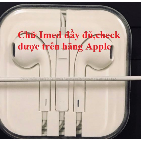 [Mã ELFLASH5 giảm 20K đơn 50K] Tai nghe Iphone 5/5s/6/6s/6P/6sP Chính Hãng - BH 12 tháng