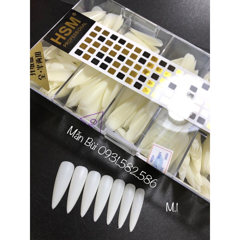 móng úp HSM-đục-nhọn-nhám mã M1