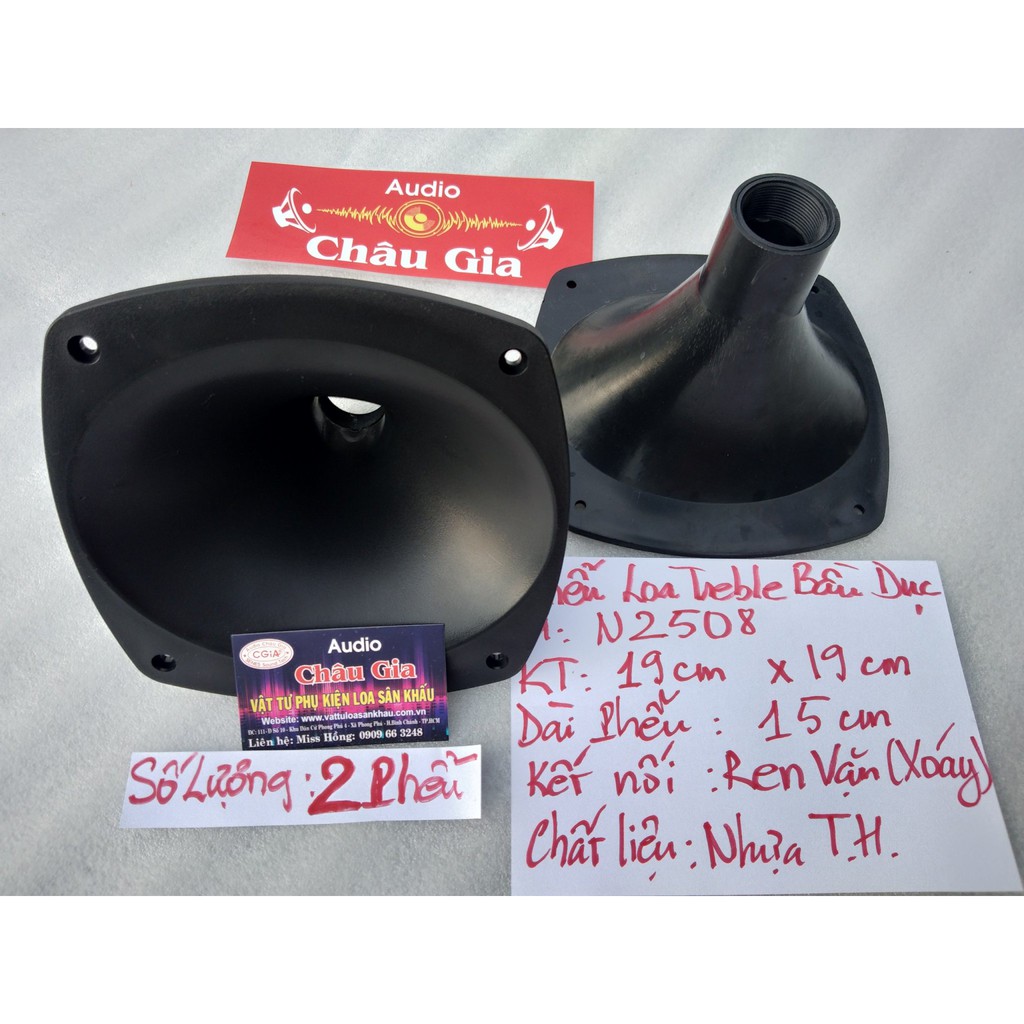 Phễu loa treble bầu dục 2 cái Audio Châu Gia