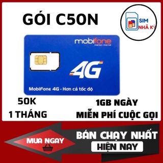 Sim mobifone gói c50n gia hạn 50k 1 tháng