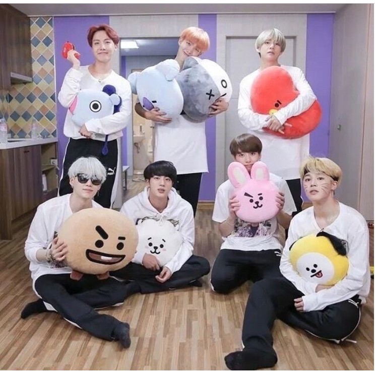 Gối ôm BT21 siêu cute chất mềm ôm cực thích quà tặng dành cho các fan