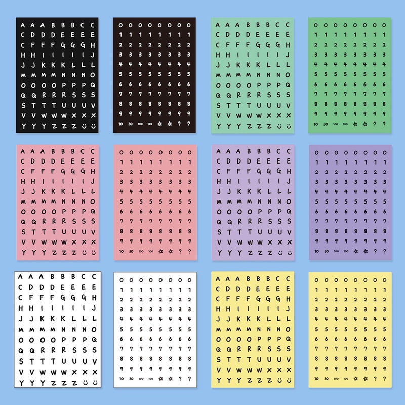 Tmdbyx 1 Miếng Dán Hình Chữ Cái Tiếng Anh Và Số Trang Trí Sổ Tay Nhật Ký Trường Học