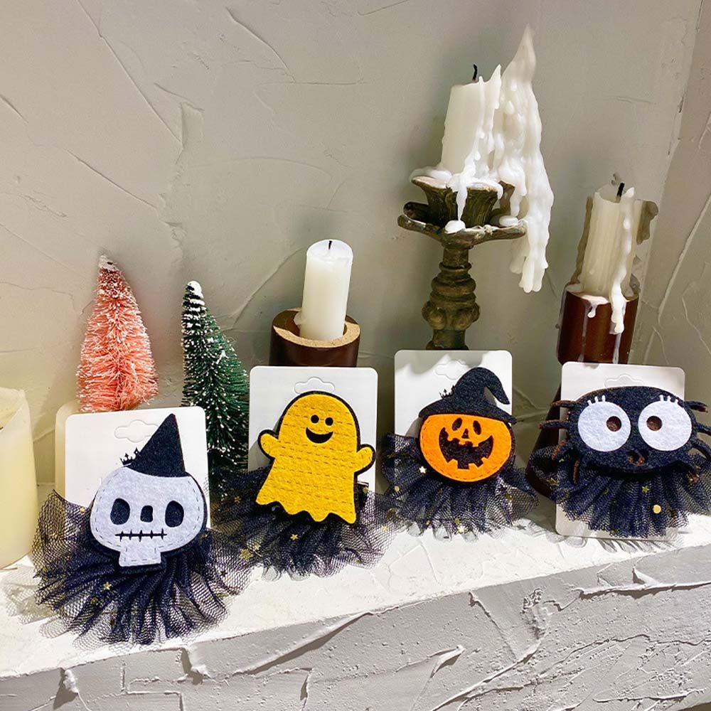 Kẹp Tóc Hình Bí Ngô Halloween Dễ Thương Cho Nữ