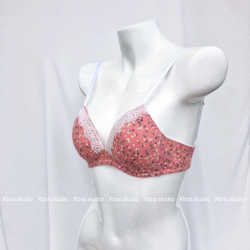Bộ đồ lót cotton hoa nhí áo bralette MÚT LIỀN MẪU MỚI | BigBuy360 - bigbuy360.vn