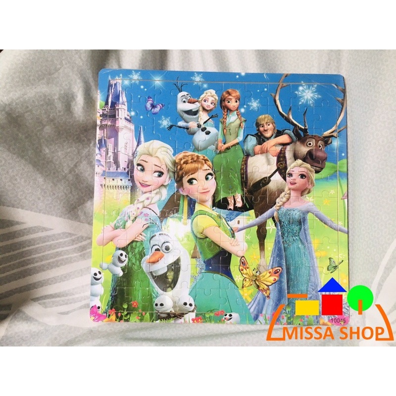 Tranh ghép gỗ 100 mảnh dạng tấm cho bé