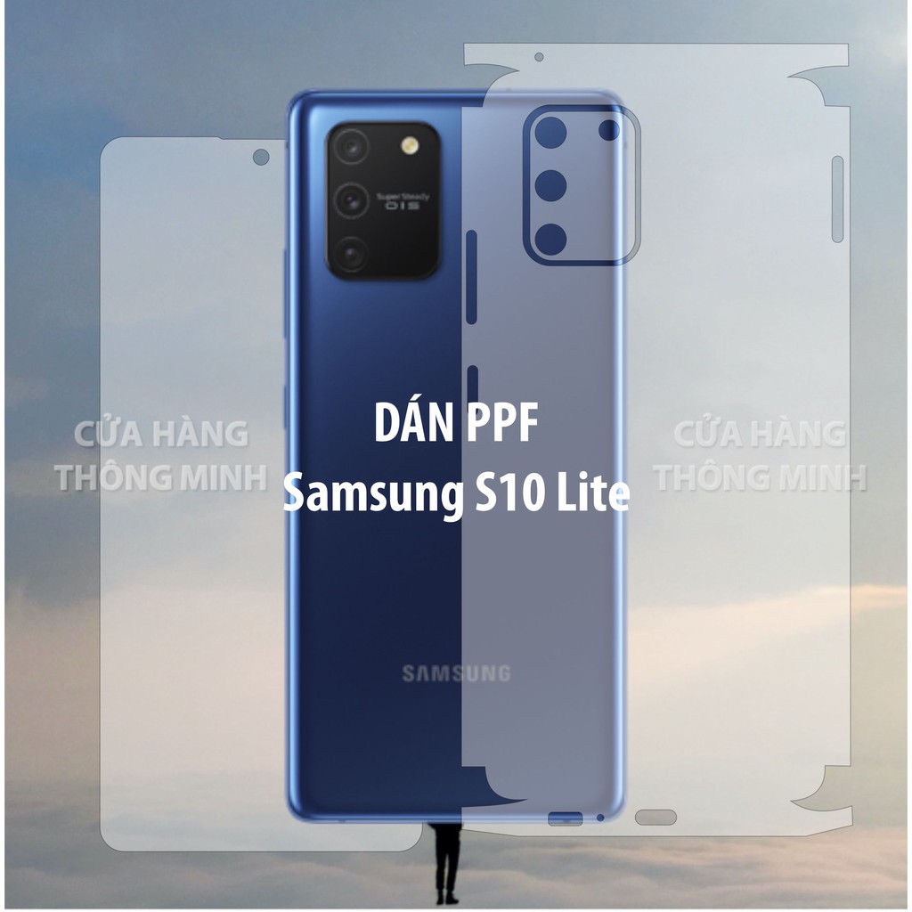 Dán PPF mặt trước, mặt sau, màn hình, mặt lưng Samsung S10 Lite Full viền