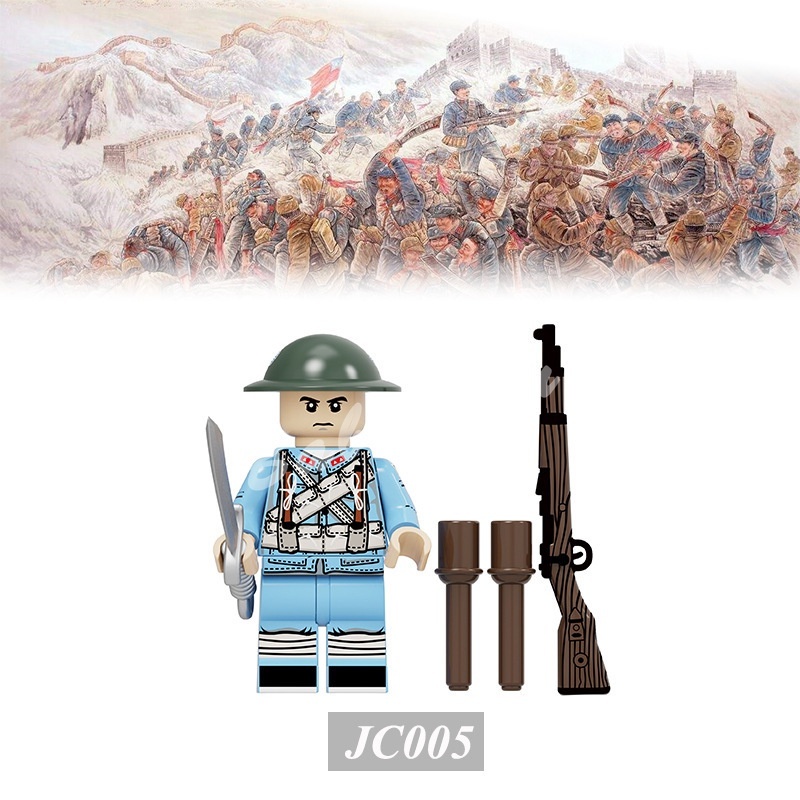 quân đội Mô Hình Đồ Chơi Nhân Vật Quân Đội Volunteer 16 Loại Sáng tạo lắp ráp Mô hình Đồ chơi Quà tặng