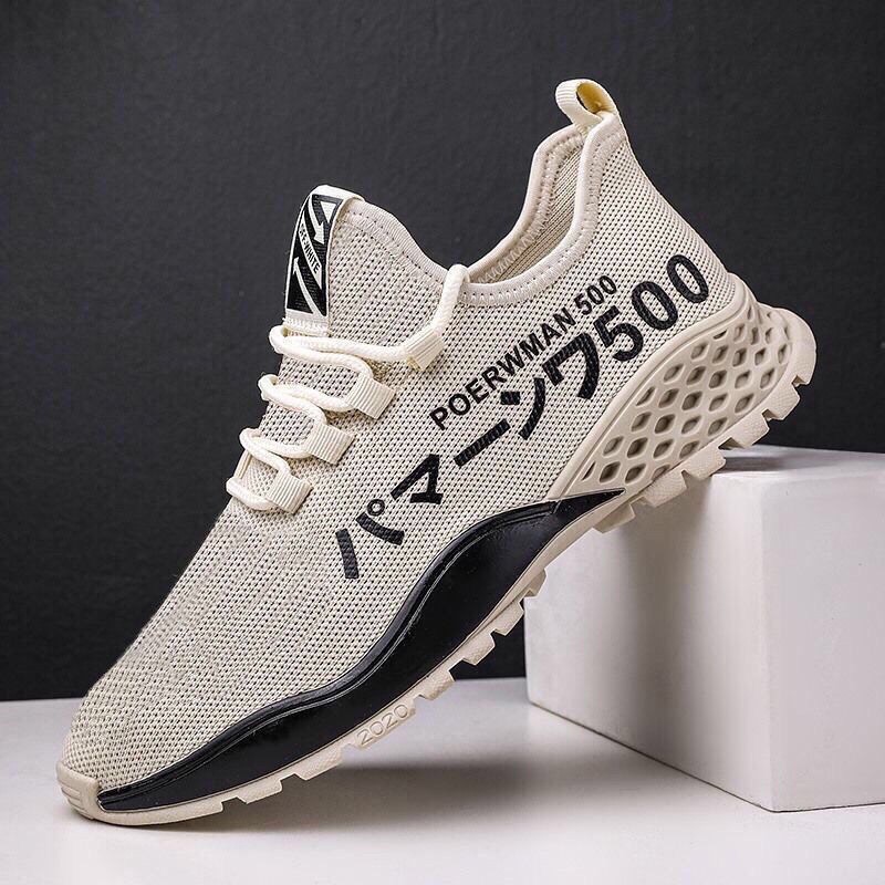 FREESHIP ⏰⏰⏰Giày thể thao NAM  Giày SNEAKER thể thao Nam POERWMAN 500 mẫu mới 2021