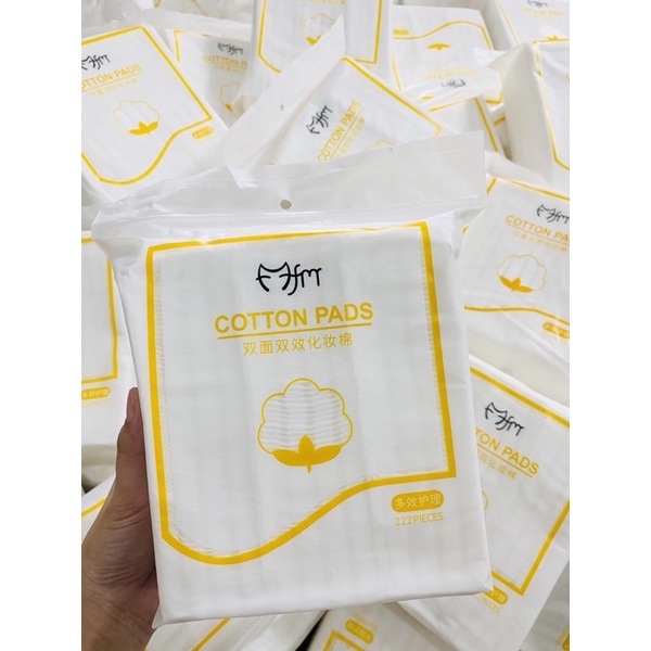 [TÚI 222 MIẾNG] BÔNG TẨY TRANG 3 LỚP COTTON PADS