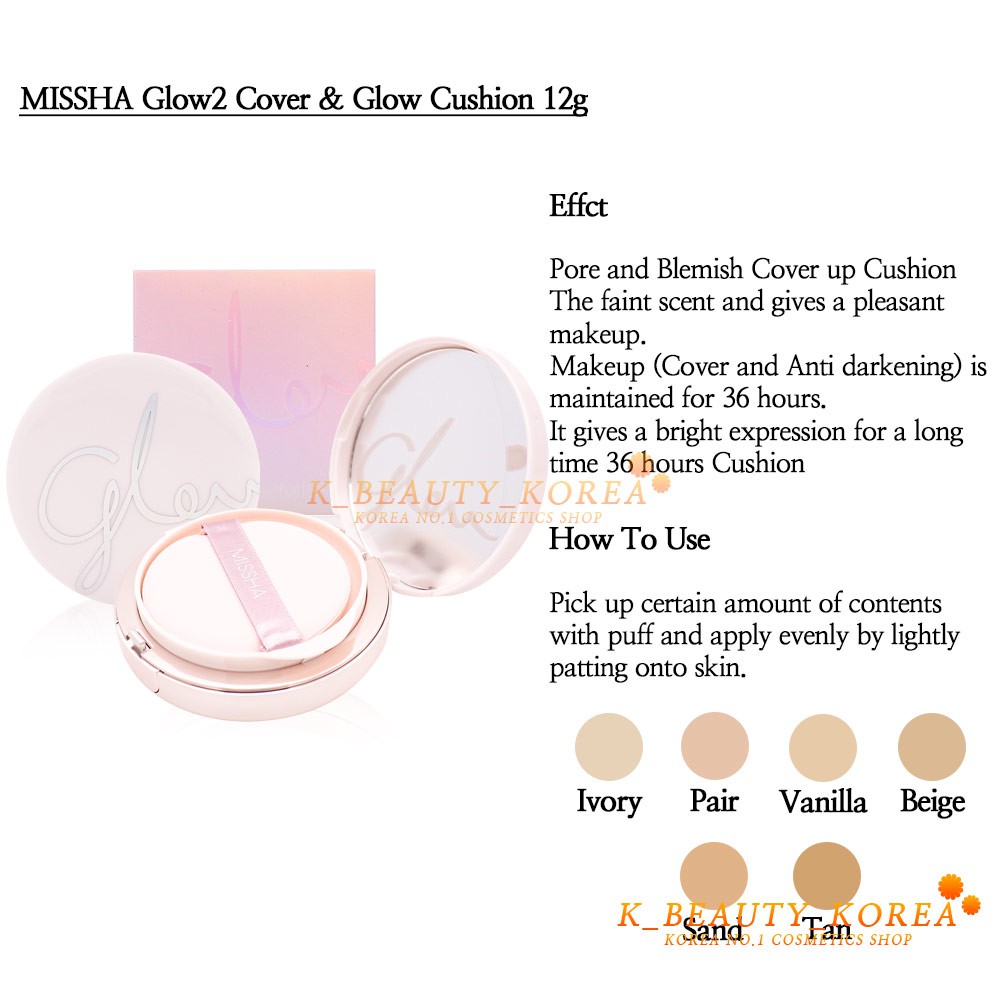 (hàng Mới Về) Phấn Nước Bắt Sáng 2 Lớp Spf45 / Pa + + Missha 12g | BigBuy360 - bigbuy360.vn