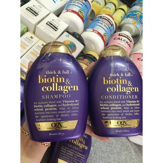🌻🌻🌻 Cặp Dầu gội - xả Biotin collagen của MỸ