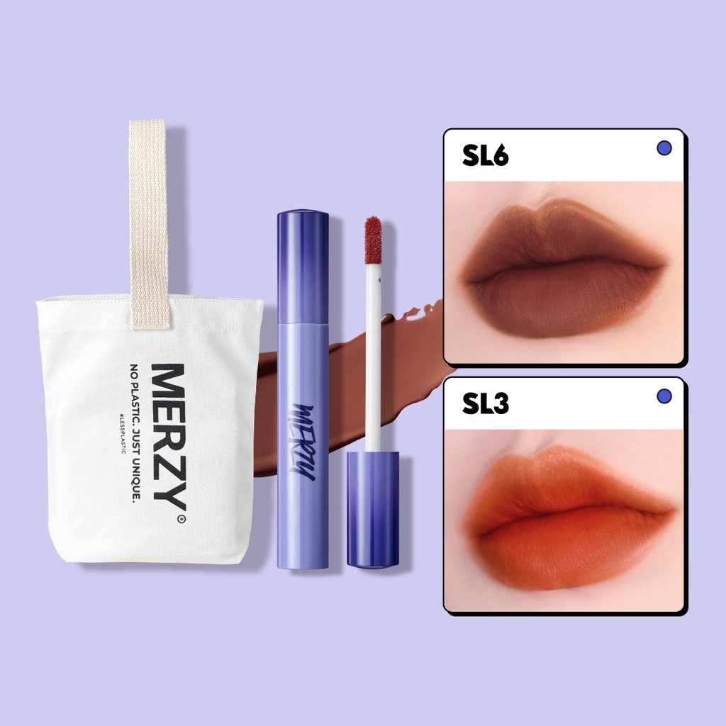 Combo Túi Vải + Son Ngẫu Nhiên Merzy