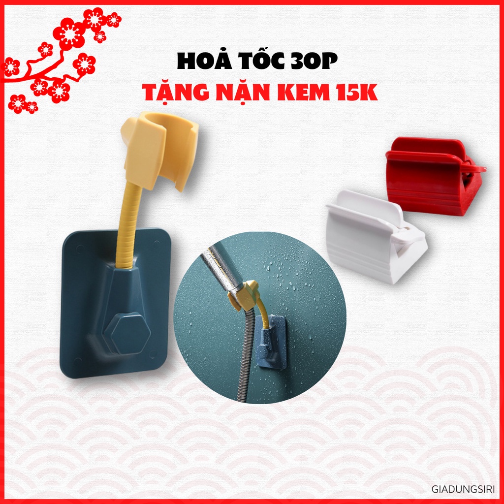 DEAL SỐC Giá Treo Vòi Sen Vòi Nước Dán Tường Siêu Chắc Chắn Chất Liệu Nhựa Cứng ABS với Lớp Keo Chống Nước Chịu Lực