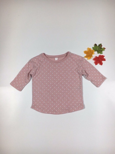 Áo chấm bi muji xuất Nhật