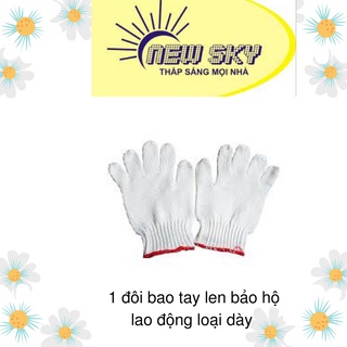 1 đôi bao tay len bảo hộ lao động loại dày