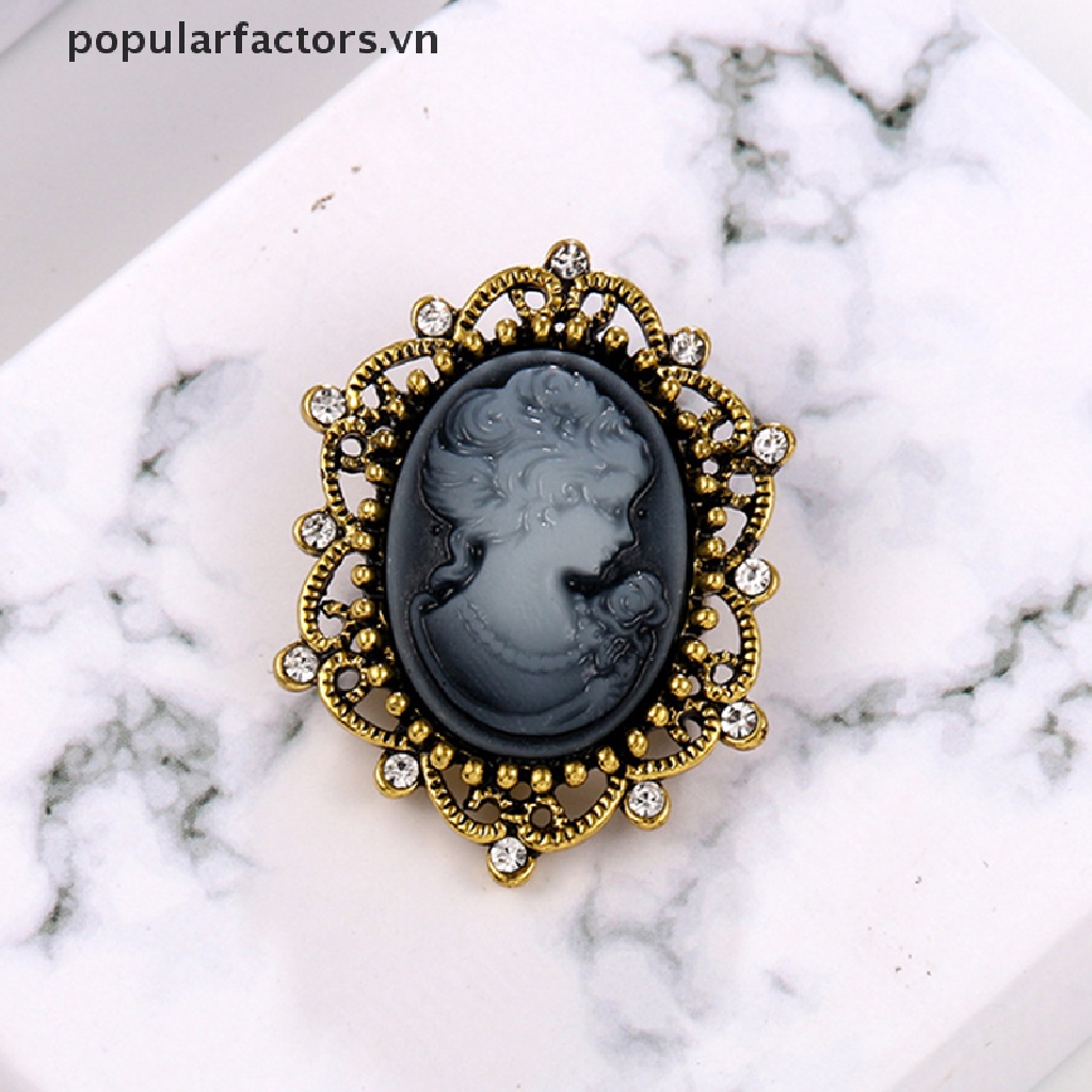 Ghim Cài Áo Hình Hoa Đính Ngọc Trai Nhân Tạo Phong Cách Retro