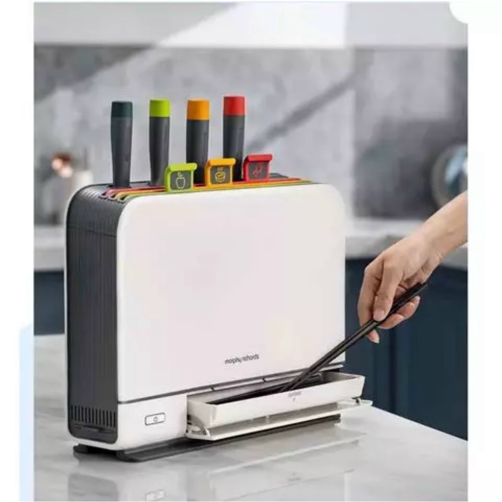 Bộ Dao Thớt Khử Khuẩn UV + Sấy Khô 70ºC bổ sung nhiều tính năng nâng cấp hoàn toàn mới---Morphy Rich