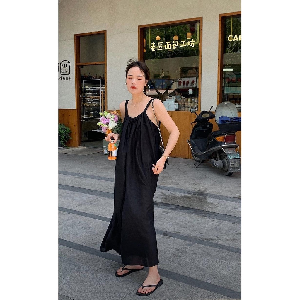 Jumpsuit Ống Rộng Phong Cách Âu Mỹ Kiểu Mới Thời Trang Cho Nữ