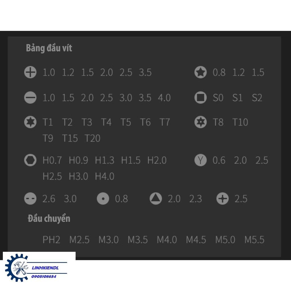 Bộ tua vít - dụng cụ tháo lắp sửa chữa điện thoại laptop đồ điện tử chuyên nghiệp 59in1