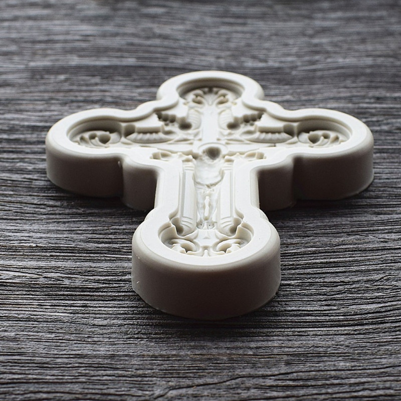 Khuôn Silicone Hình Thánh Giá Làm Mặt Dây Chuyền Diy