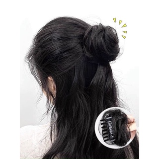 TÓC GIẢ BÚI MINI KẸP NỬA ĐẦU (ảnh thật shop tự chụp)