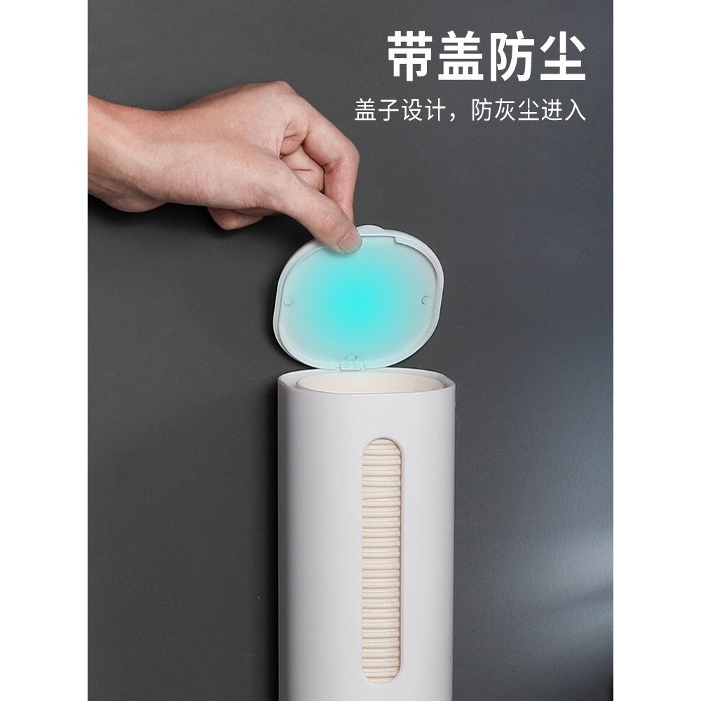 Hộp đựng cốc, ly giấy rút bằng nhựa có nắp đậy