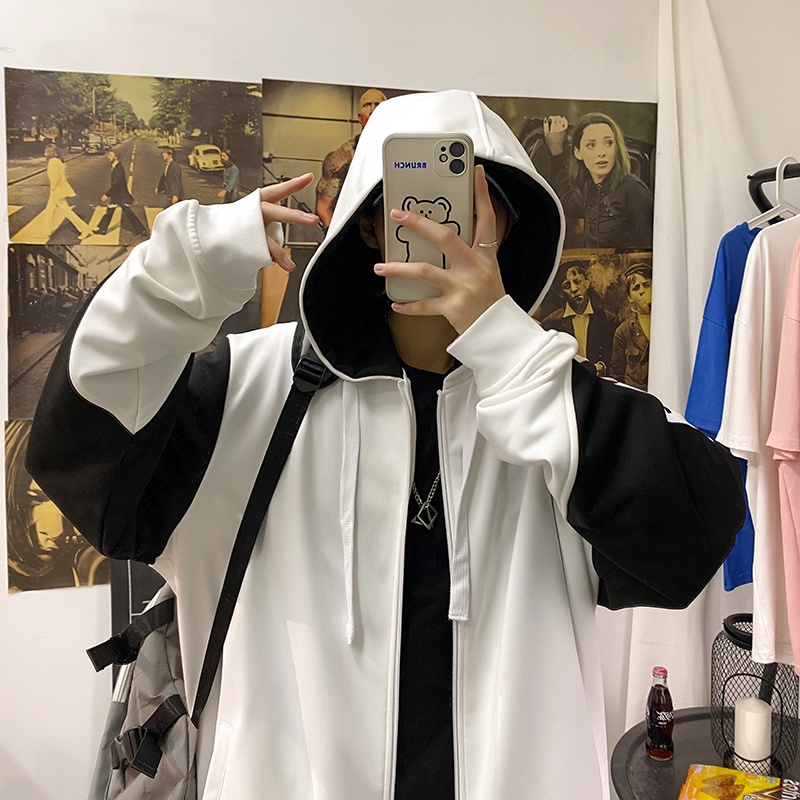 Áo Khoác Hoodie Dáng Rộng Thời Trang Cho Nam Nữ Size M-3XL