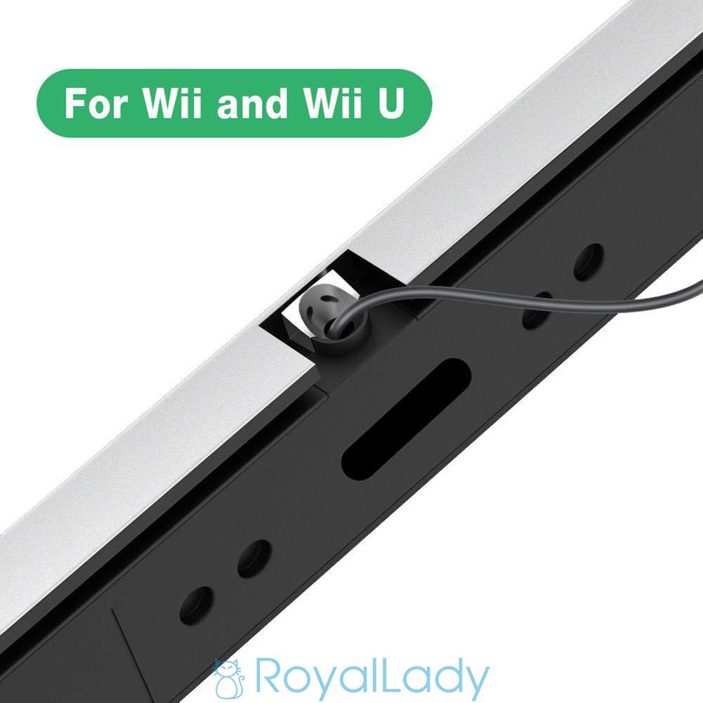 #ROYALLADY#USB Wired Infrared Ray IR Sensor Bar For N s Wii / Wii U / PC + Stand Plug and play