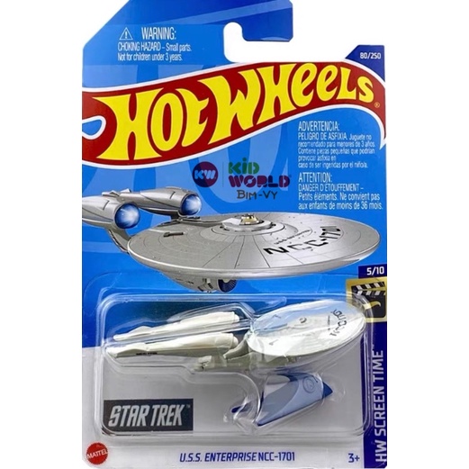 Xe mô hình Hot Wheels basic Phi thuyền U.S.S. Enterprise NCC-1701 HCV53.