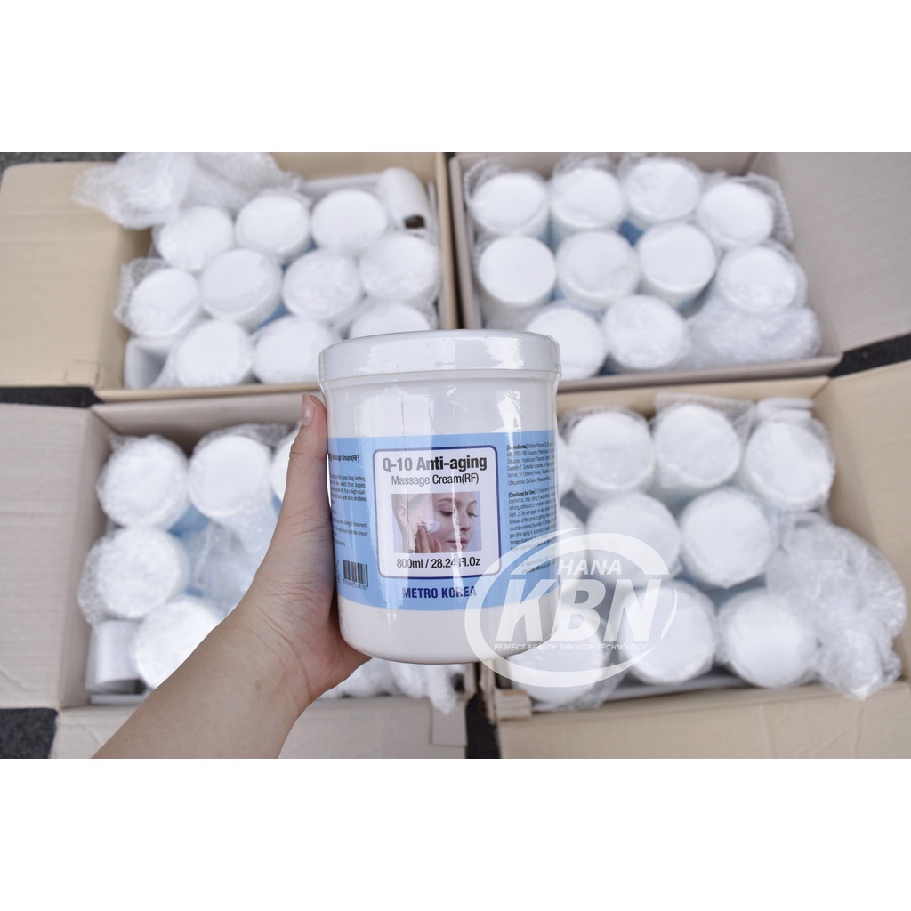 Kem Massage Mặt Và Body Cho Spa Hàn Quốc, Kem Massage RF Q10 Anti - Aging 800ml - Nâng Cơ, Xóa Nhăn