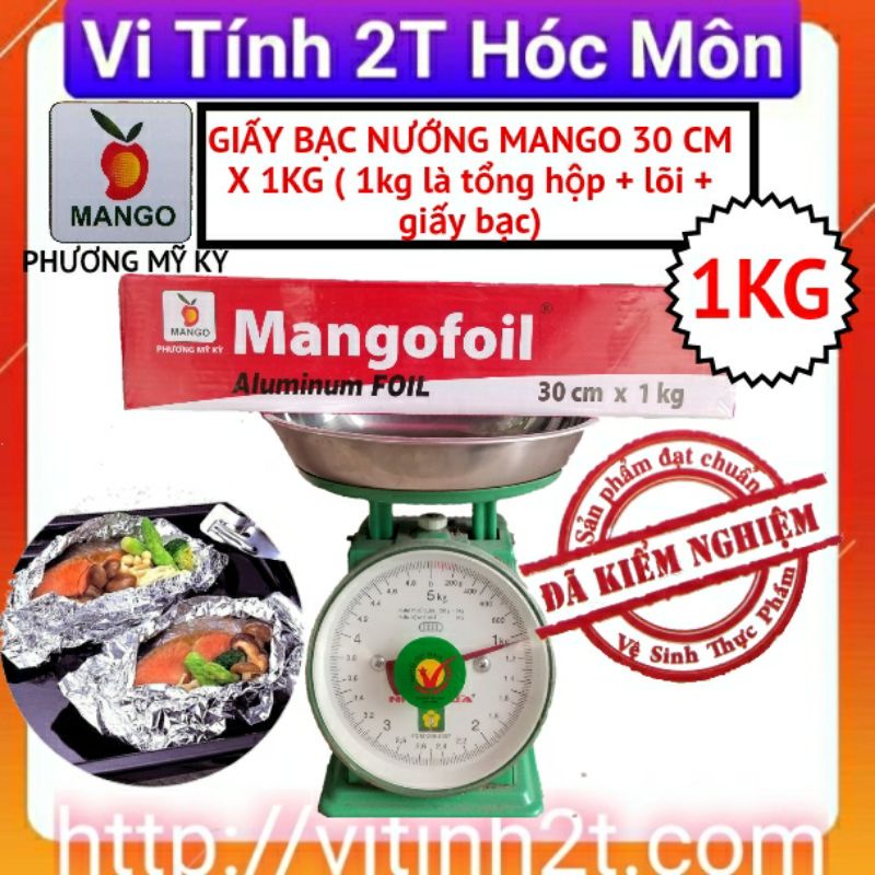 Giấy bạc Mango 1kg ( lõi + hộp+ giấy bạc)mangofoil