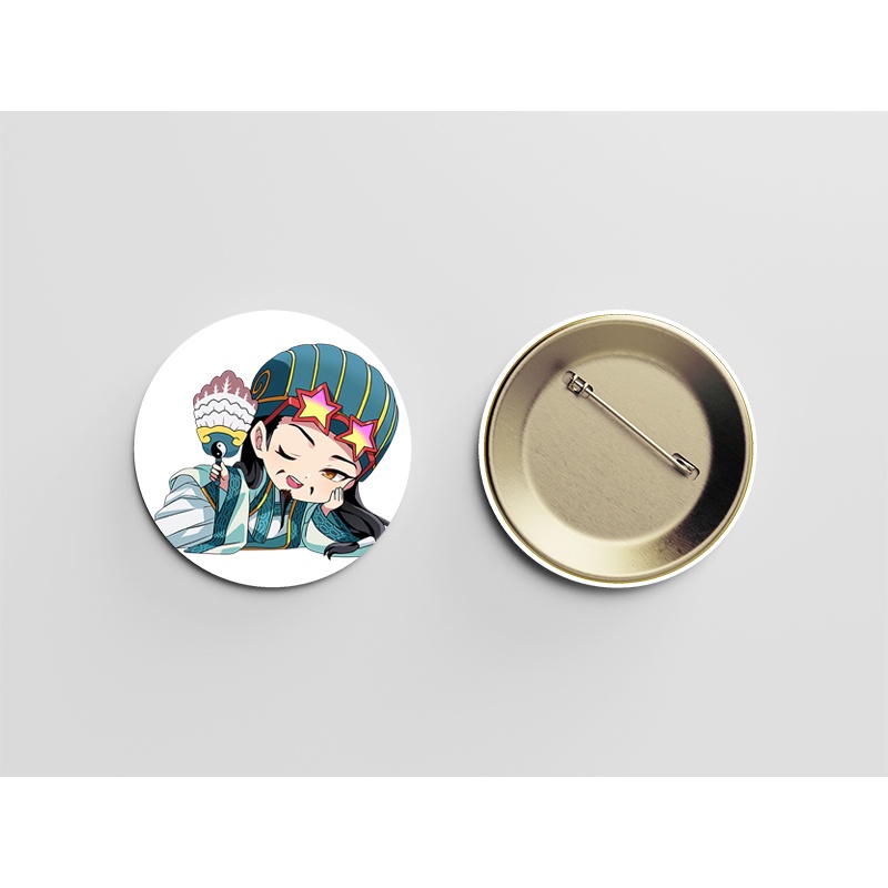 Huy hiệu cài áo KHỔNG MINH THÍCH ĐI QUẨY anime chibi dễ thương tiện lợi