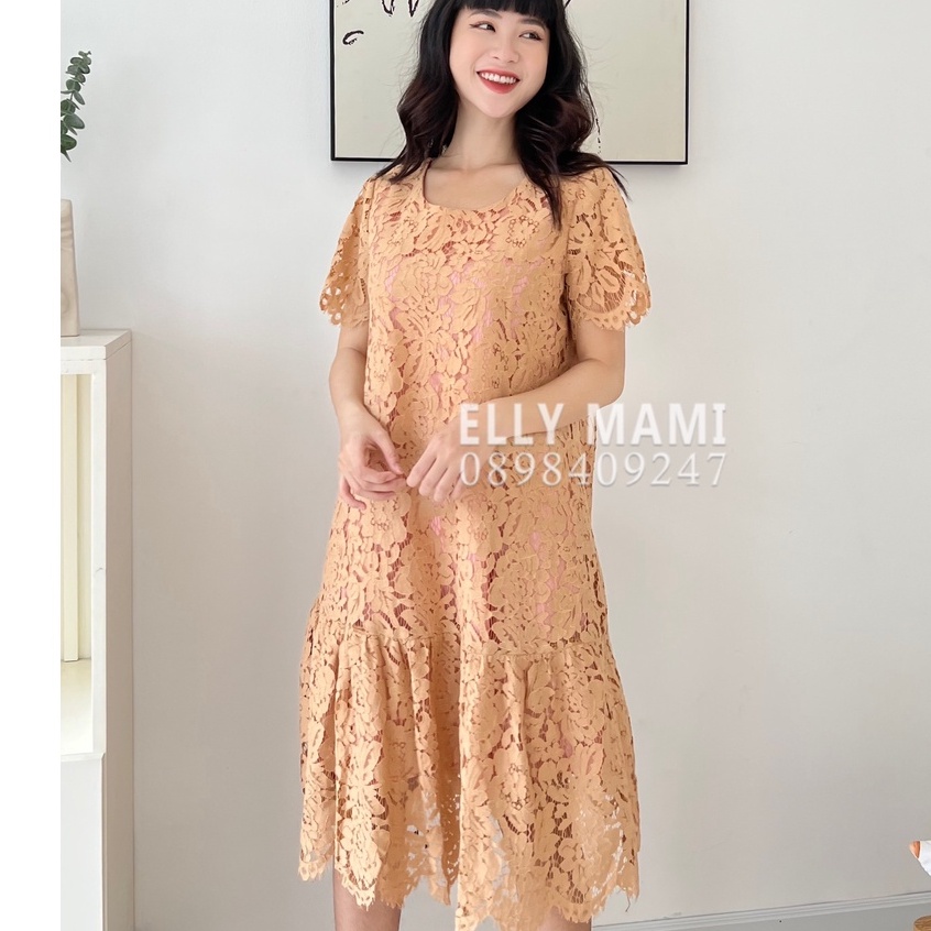 ( 40kg - 65kg ) Đầm Bầu , Suông Ren Đuôi Cá Form Dễ Mặc Thoải Mái Suốt Thai Kì &amp; Sau Sinh Thiết Kế Cao Cấp