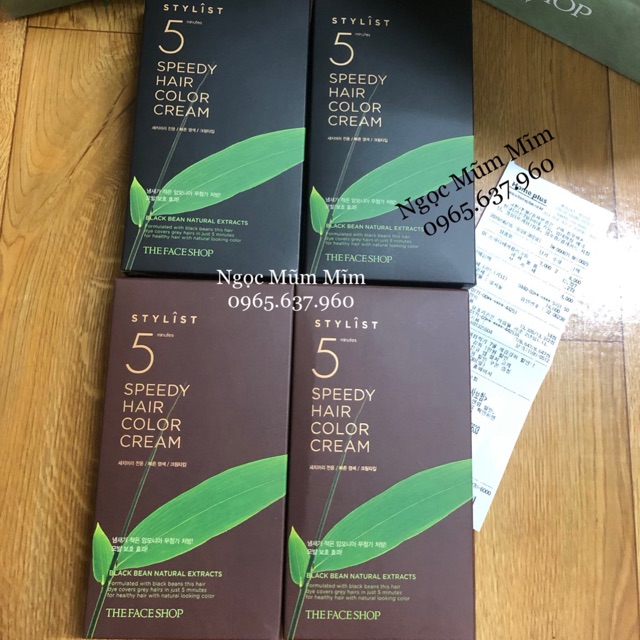 Kem nhuộm tóc Stylist 5 Minutes Speedy Hair Color Cream màu Light Brown
