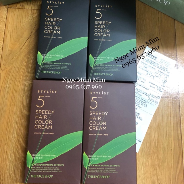 Thuốc nhuộm tóc Stylist 5 Minutes Speedy Hair Color Cream màu Light Brown