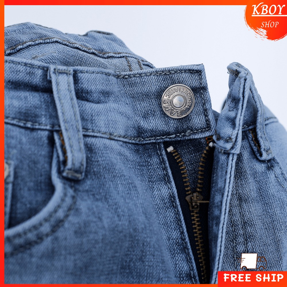 Quần Short Jean Nam Vải Bò Cao Cấp Form Slimfit Đẹp Dễ Phối Đồ Phong Cách Cá Tính - Q10 | BigBuy360 - bigbuy360.vn